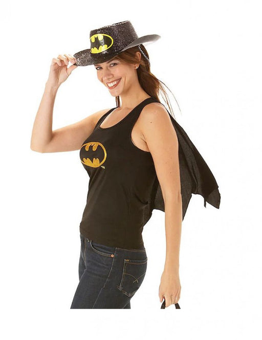 Top Batgirl pentru adulti, cu sigla Batman, marimea S