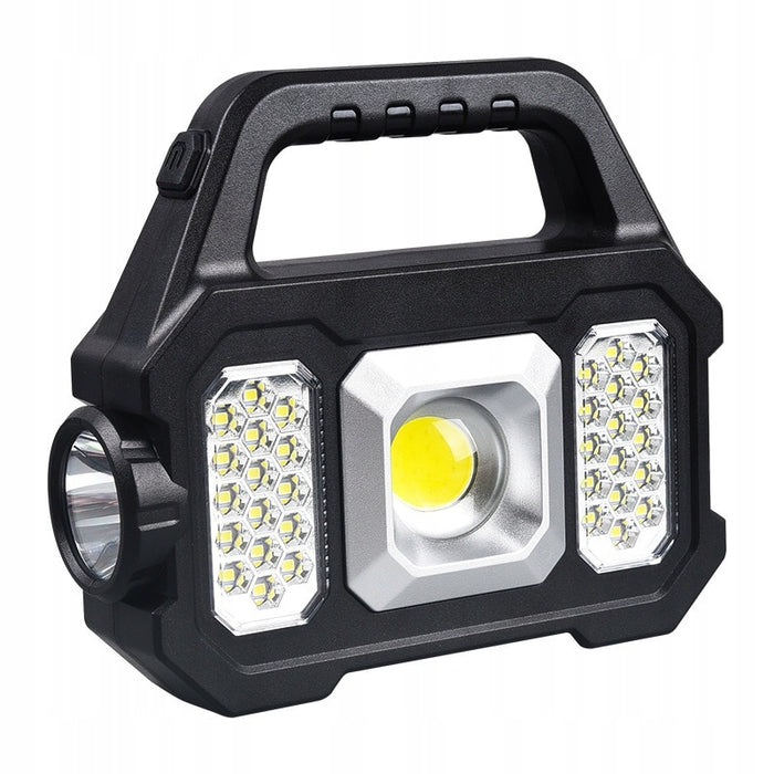 Lanterna Solara LED cu COB Lateral 5W 6 Moduri Iluminare, cu maner