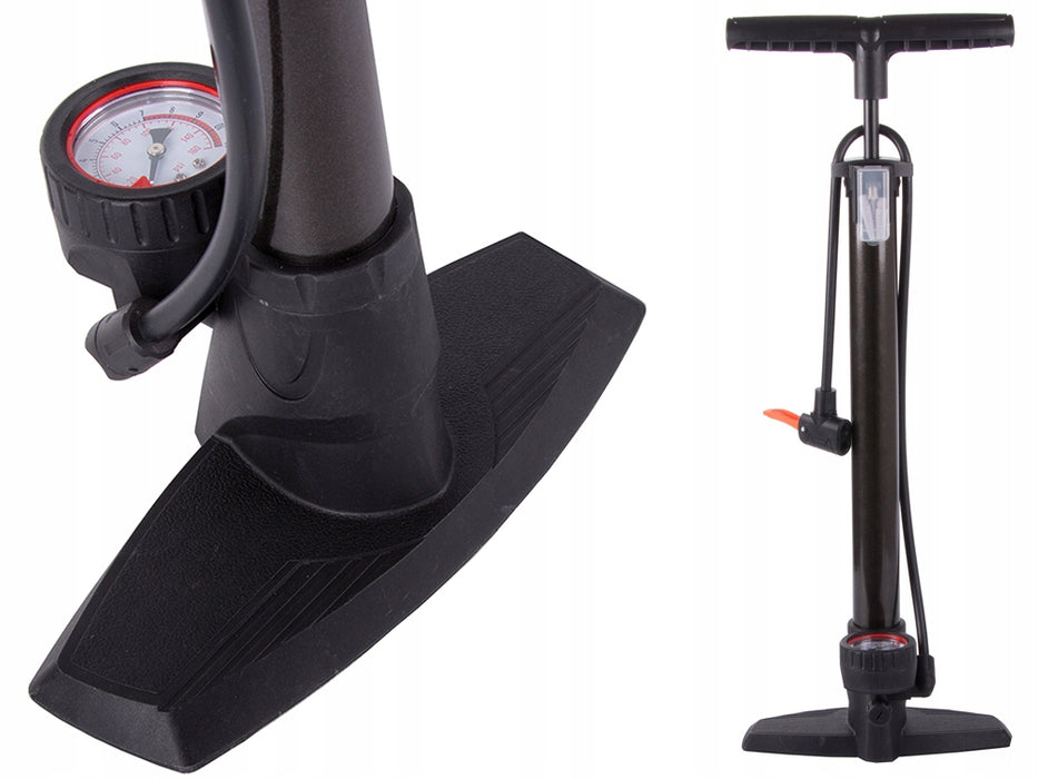 Pompa de picior pentru bicicleta/masina/saltea cu varf universal