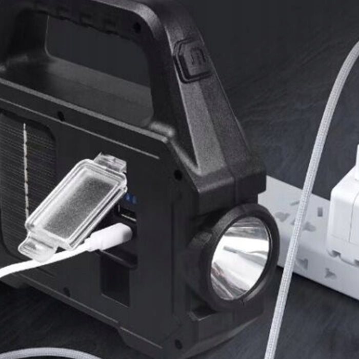 LED Solar Lantern με πλευρική COB 5W 6 τρόπους φωτισμού, λαβή