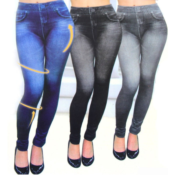 3 pár vékony vékony öntő nadrág, fekete, szürke és kék, univerzális méret