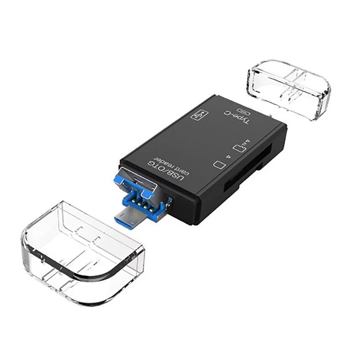 Cititor de Carduri USB, USB Tip-C 3.1, Micro USB, Card SD, MicroSD/TF - 5 | YEO