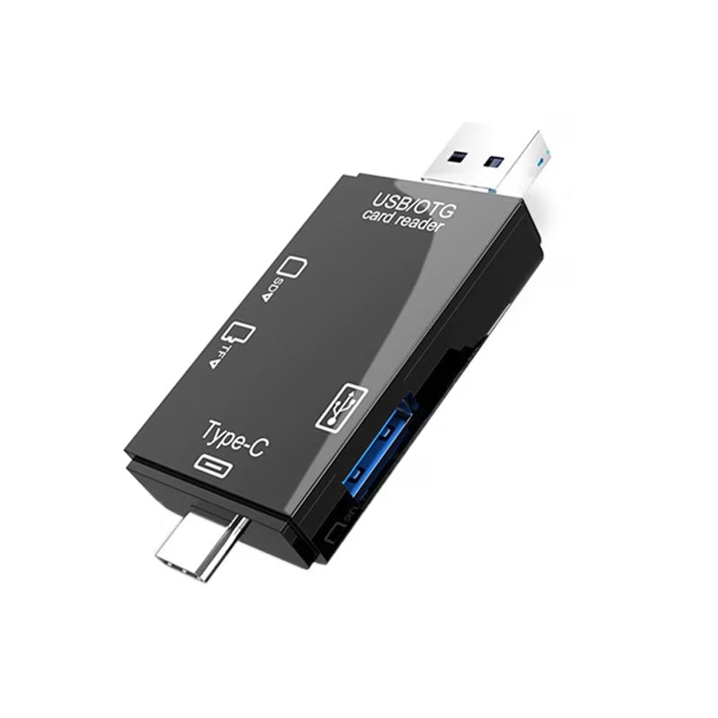 Cititor de Carduri USB, USB Tip-C 3.1, Micro USB, Card SD, MicroSD/TF - 6 | YEO