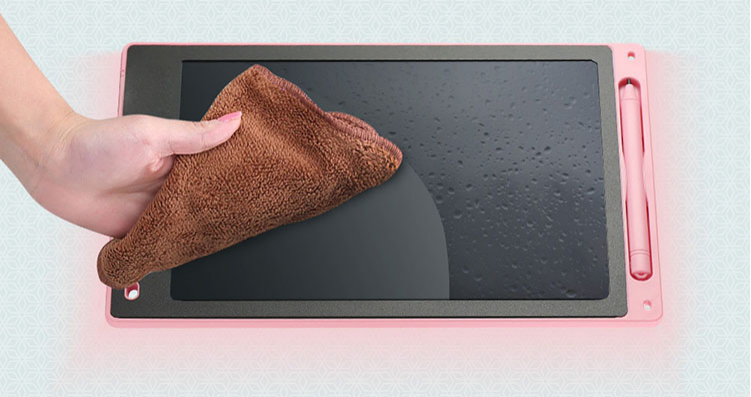 Tableta grafica pentru copii, cu Buton de Stergere si Stilou, Diagonala de 10 inch, Roz