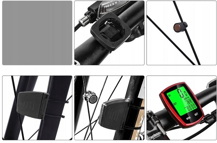 Ciclocomputer Wireless pentru bicicleta,22 de Functii,Negru - 2 | YEO