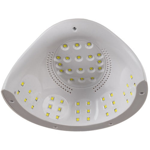 Lampa unghii UV LED Profesionala cu 48 de Led-uri, 72W, Alba, cu Maner
