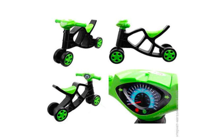 Minibike Doloni, negru cu verde