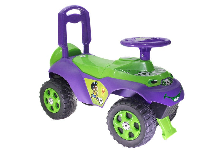 Masinuta Ride-on Doloni cu sunete si lumini , mov cu verde