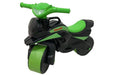 Motocicleta Ride-on de curse Doloni cu sunete si lumini, negru cu verde