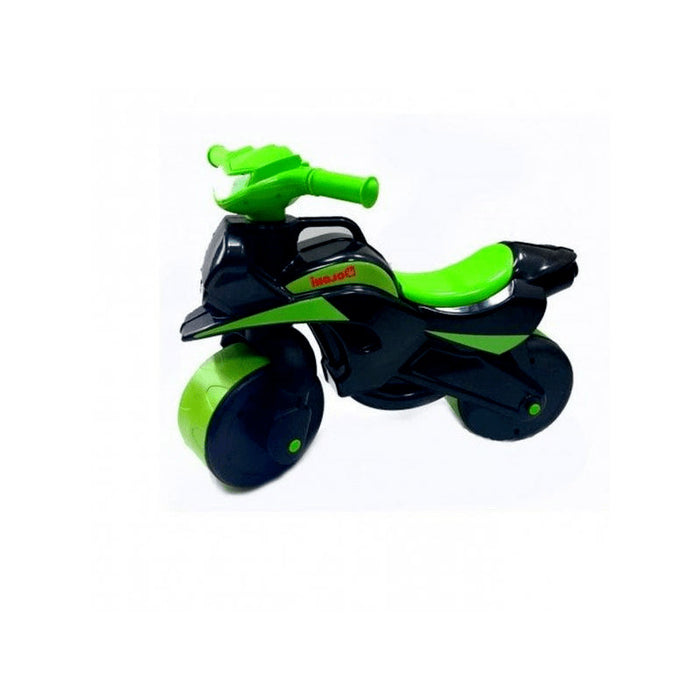 Motocicleta Ride-on de curse Doloni cu sunete si lumini, negru cu verde