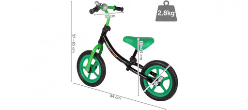 Bicicleta fara pedale MalPlay, verde