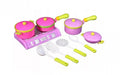 Set de mini aragaz de jucarie cu accesorii incluse, MalPlay, roz