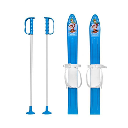Schiuri din plastic pentru copii Marmat, 60 cm, albastru - 6098