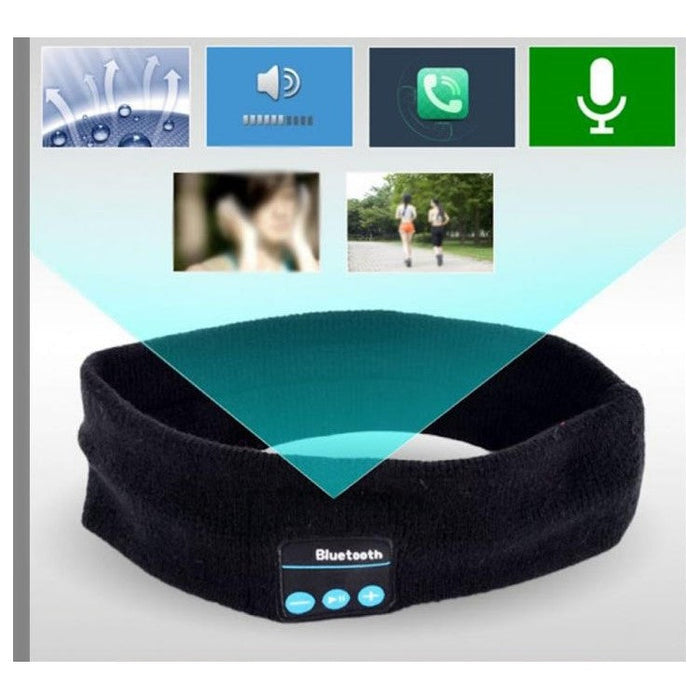 Bluetooth Sports Bandana, χωρίς χέρια και κουμπιά, μικρόφωνο και ενσωματωμένα ακουστικά