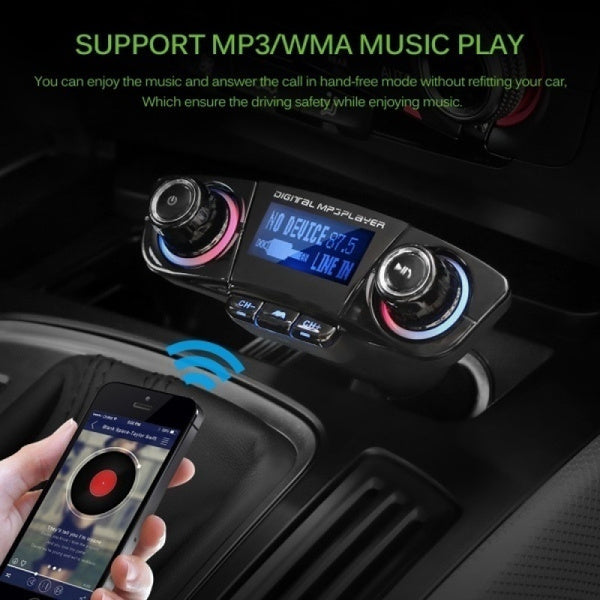 Transmitator FM Multifuncțional cu MP3 Player și Bluetooth, Handsfree pentru masina