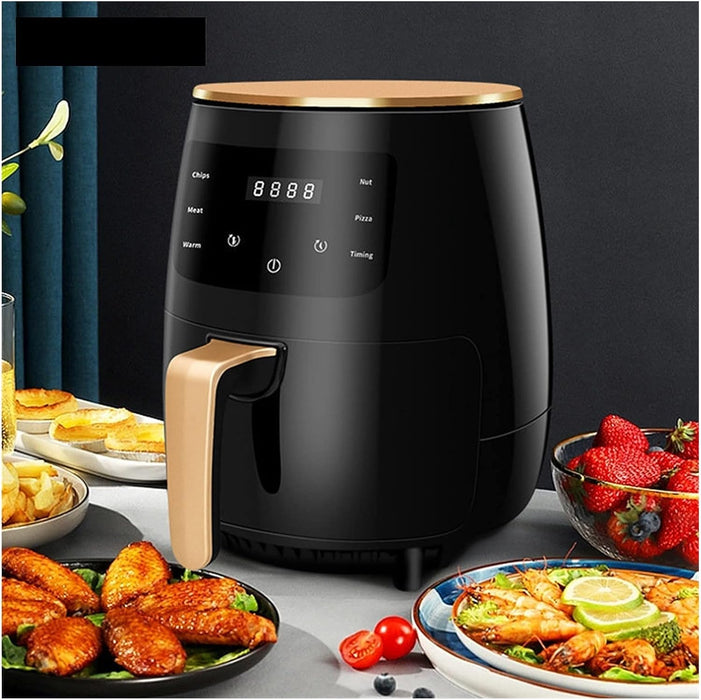 Hot Air Fryer Air Fryer 2400W, 6L, digitális kijelző és az LCD vezérlés érintése