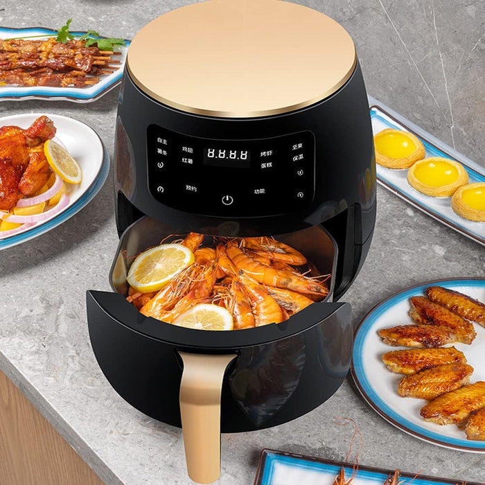 Hot Air Fryer Air Fryer 2400W, 6L, ψηφιακή οθόνη και έλεγχος LCD Touch LCD