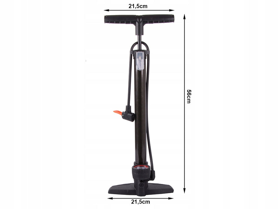 Pompa de picior pentru bicicleta/masina/saltea cu varf universal