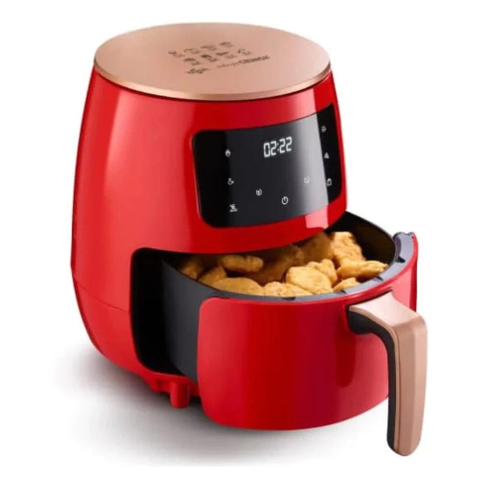 Hot Air Fryer Air Fryer 2400W, 6L, digitális kijelző és az LCD vezérlés érintése