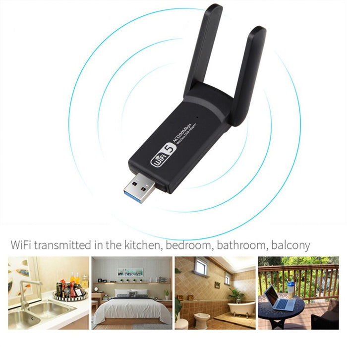 Adaptor Wireless Extender USB3.0, 1200 Mbps, Amplificator Semnal Wifi