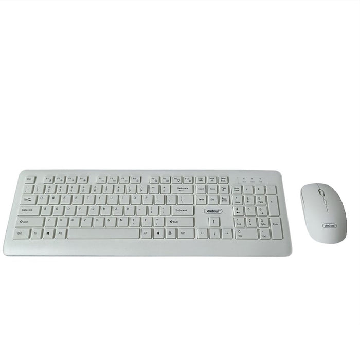 Set tastatura mouse, wireless 2.4, cu indicator baterie