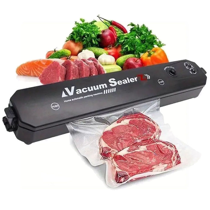 Aparat de vidat si sigilat cu vacuum pentru carne, legume, fructe si alte alimente + 55 de pungi pentru vidat