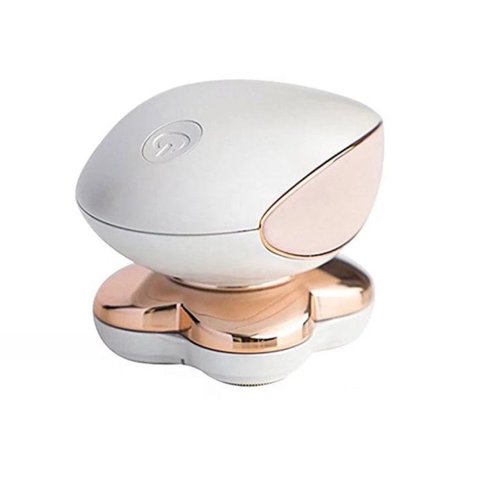 Aparat electric de ras pentru femei Flawless Legs, fara fir, cu LED, 9x6x5.5cm, Alb-Rose-Gold