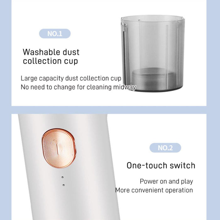 Aspirator manual 3 in 1, cu lumina UV, portabil, anti-acarieni si bacterii, 120W