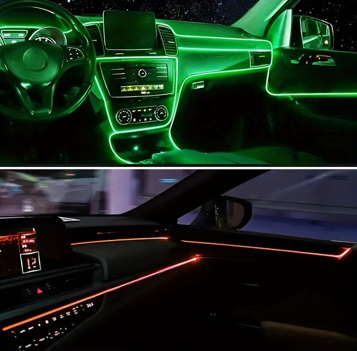Banda LED RGB cu lumina ambientala pentru interiorul masinii, 2m, 3m sau 5m lungime