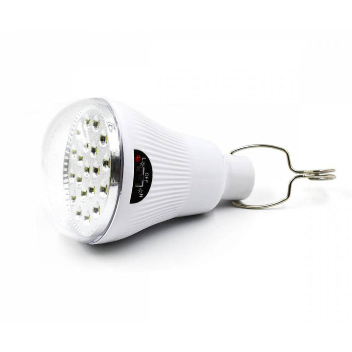 LED GR-020 LED napelemekkel, 5W, Hook, hordozható, IP65, USB-vel újratölthető, kempinghez, hideg fehér fényhez