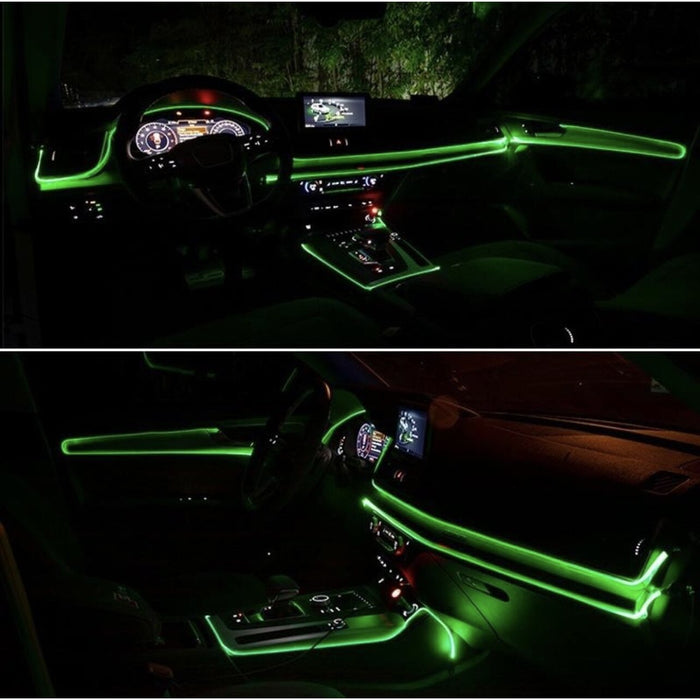 Kit 5 Benzi LED, Lumini Ambientale Auto RGB, Control din aplicatie telefon