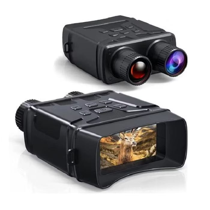 Binoclu profesional QNV01, cu vedere nocturna, IR, HD, negru