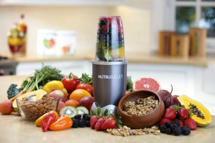 Nutribullet Robot - Blender de Bucatarie Multifunctional, Putere 600W, Set cu 12 piese