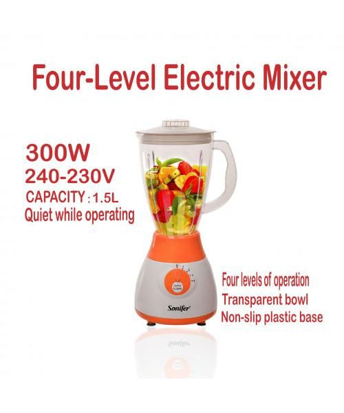 Blender electric multifunctional Sonifer SF-8009 300W, 4 viteze