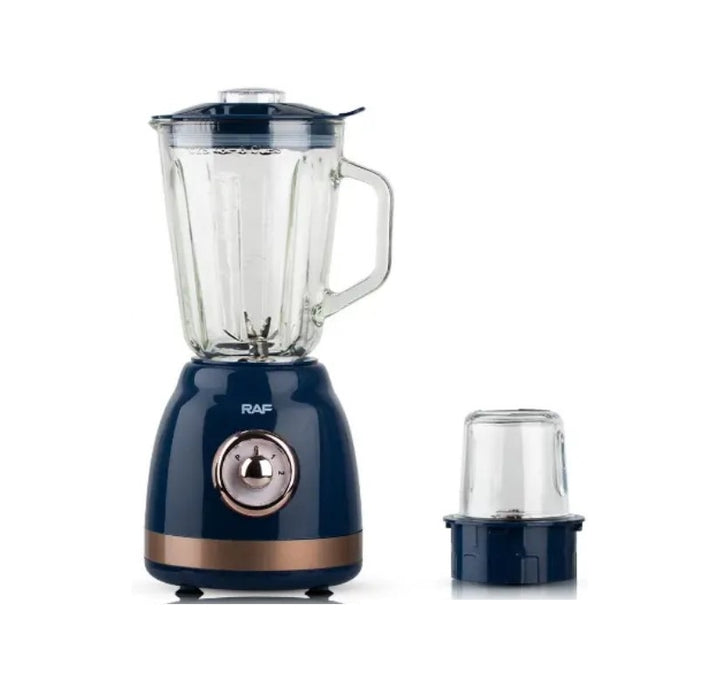 Blender profesional 2 in 1 RAF 2826L, 1000W, 1.5L, cu rasnita, pahar din sticla