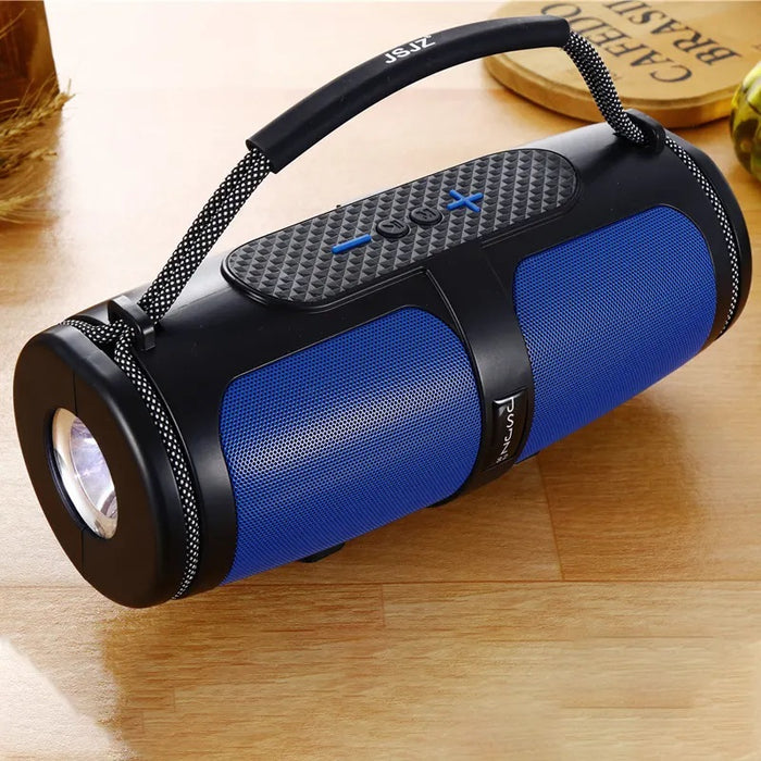 Преносима слънчева кутия за зареждане, 5W, 1200mAh, Bluetooth, фенер, 255x105x115mm, черно/червено/синьо