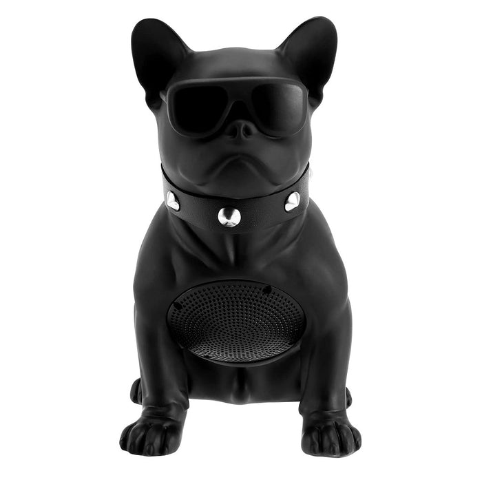 HD Stereo Wireless Portable Box, Bluetooth, Microphone, Radio, Bulldog Type, Small, Black Version