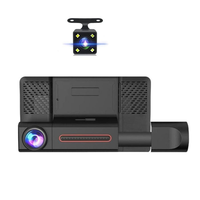 Tripla Auto DVR камерата, дисплей 4 ", пълен HD 1080p, ъгъл 170 °, черен