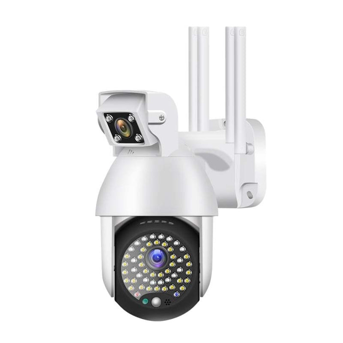 Το PTZ Duala, Wireless, 320 °, 1080p, IR+LED IP Camera, εξωτερική, αισθητήρας κίνησης, συναγερμός, λευκό