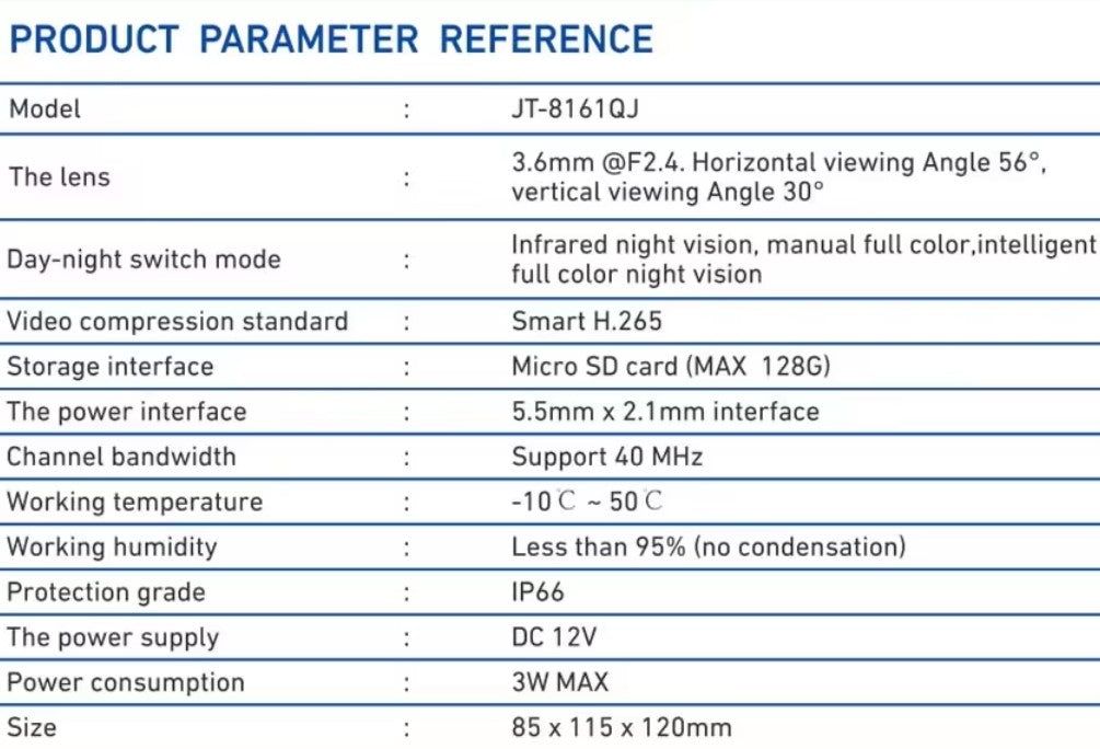 Camera de supraveghere WiFi, 2MP, Full HD, de exterior sau interior, cu alarma, senzor de miscare, IR, microfon, difuzor, alb