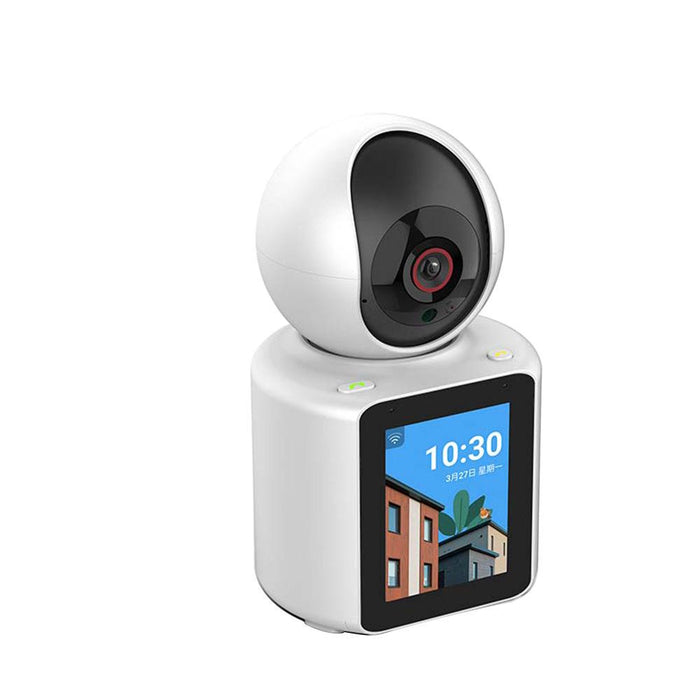 Camera supraveghere tip baby monitor, cu display 2.8" HD, IR, bluetooth, Wi-Fi, detectare a miscarii si a plansului, alba