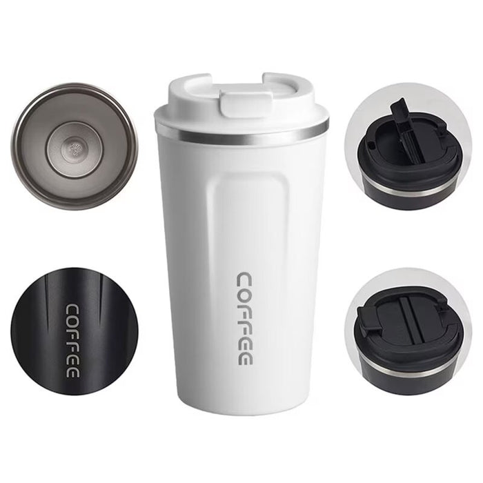 Thermos халба с капак, за кафе или други напитки, капацитет от 510 ml, интериор от неръждаема стомана