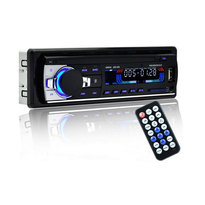 Auto Cassette, 4x60w με Bluetooth, τηλέφωνο, ραδιόφωνο, MP3, AUX, υποδοχή κάρτας microSD, Remote, Black