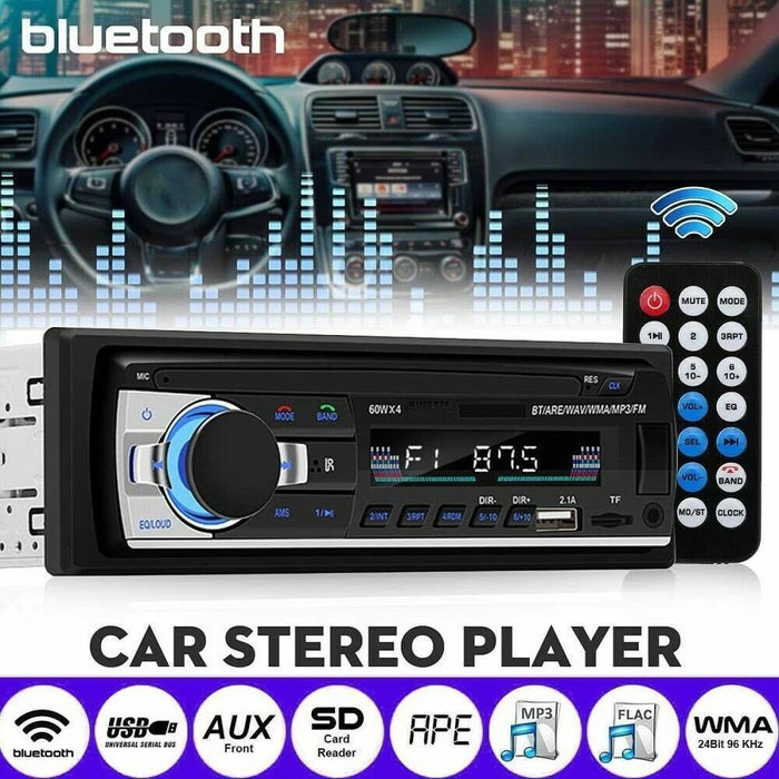 Auto Cassette, 4x60w με Bluetooth, τηλέφωνο, ραδιόφωνο, MP3, AUX, υποδοχή κάρτας microSD, Remote, Black