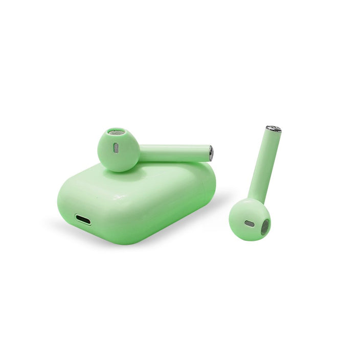 Ασύρματα ακουστικά, με Bluetooth, Wireless, In-Ear, I12 TWS Green