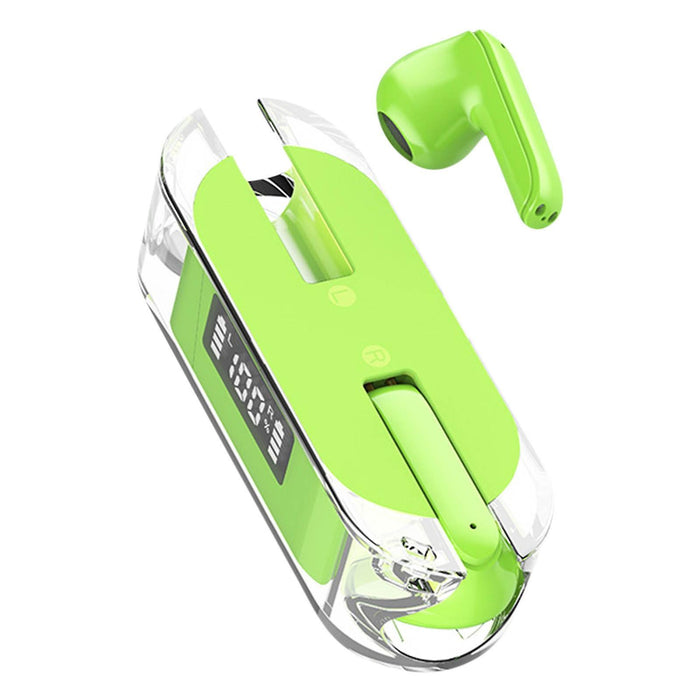 Bluetooth Sport TM50 слушалки, безжични, прозрачни, с цифров дисплей