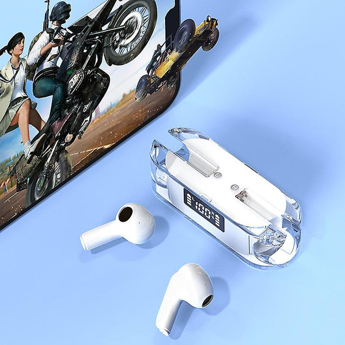 Bluetooth Sport TM50 слушалки, безжични, прозрачни, с цифров дисплей