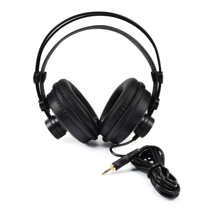 Casti stereo cu fir D68, jack 3,5 mm, On-Ear, negru-auriu