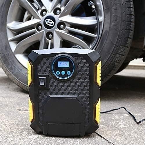 Compresor de Aer portabil, auto, cu manometru digital si lanterna LED, 12V