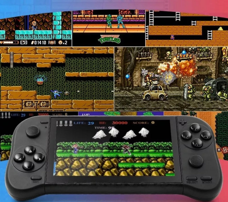 Consola jocuri video GSX500, ecran 5.1”, 6000 jocuri, negru